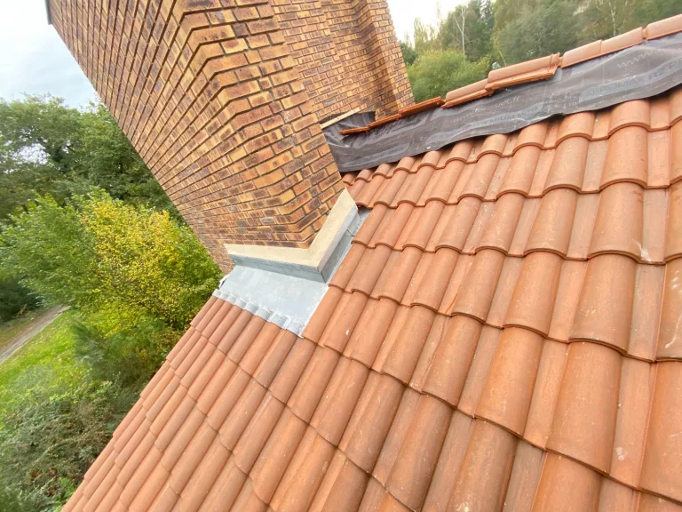 Abergement de cheminée en zinc